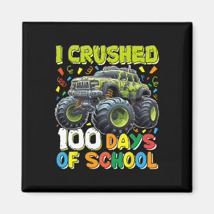100 Days Of School Monster Truck 100th Day Of Scho Magnet