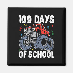 100 Days Of School Monster Truck 100th Day Of Scho Magnet