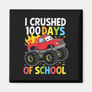 100 Days Of School Monster Truck 100th Day Of Scho Magnet