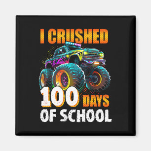100 Days Of School Monster Truck 100th Day Of Scho Magnet