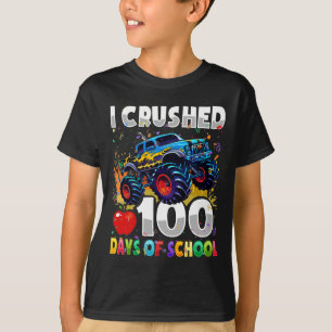 100 Days Of School Monster Truck 100th Day Of Scho T-Shirt