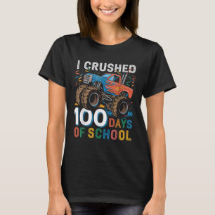 100 Days Of School Monster Truck 100th Day Of T-Shirt