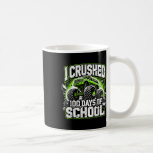100 Days Of School Monster Truck Boys 100th Day Coffee Mug