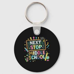 100 Days Of School Next Stop Middle School Boys Ki Key Ring