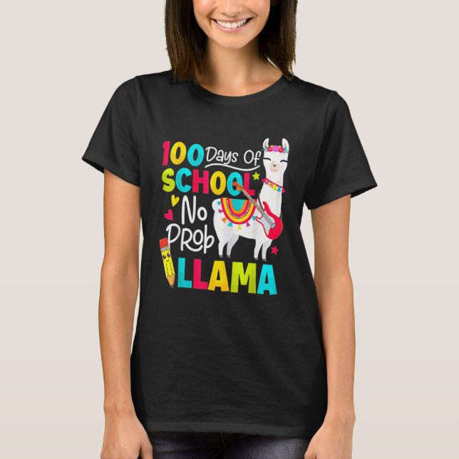 100 days of school no prob llama T-Shirt (Front)
