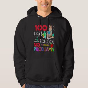 100 Days Of School No Probllama Llama Shirt Llama