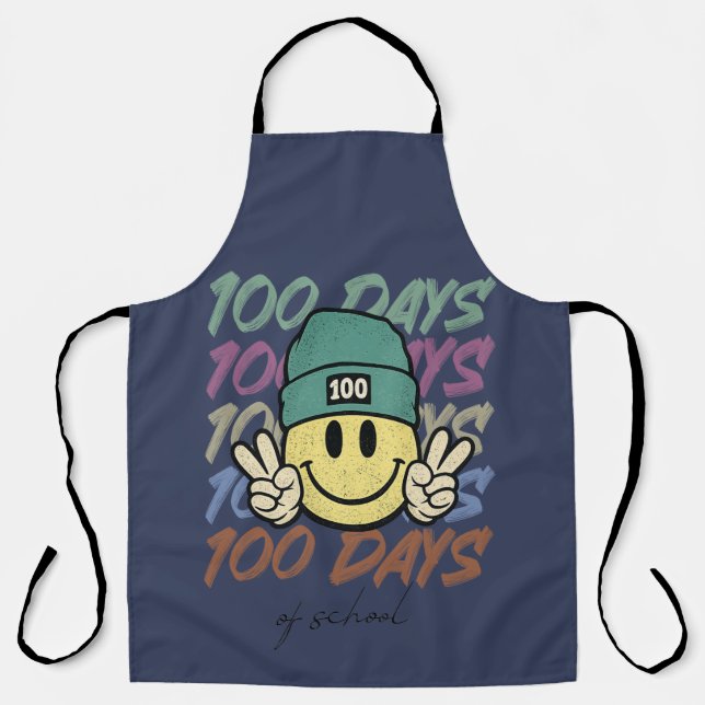 100 days of school, one hundred days of class apron (Front)