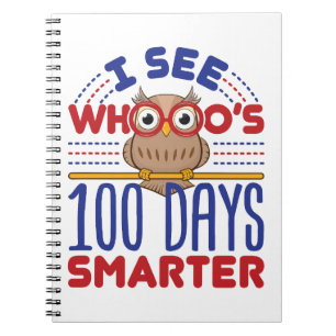 100 Days of School Owl Smarter Teacher Notebook