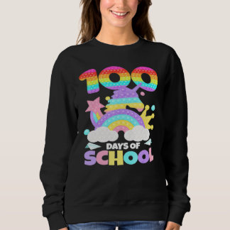 100 Days Of School Pop It 100th Day Teacher Kids B Sweatshirt