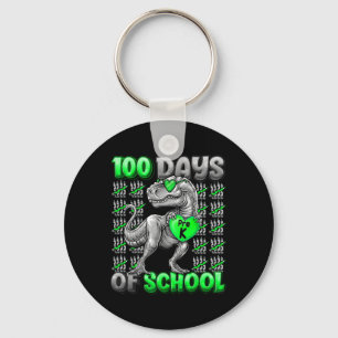 100 Days Of School Pre-k 100 Days Smarter Boys Key Ring
