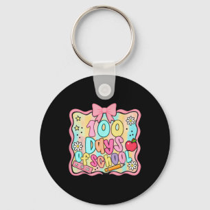 100 Days Of School Preppy 100th Day Of School Teac Key Ring