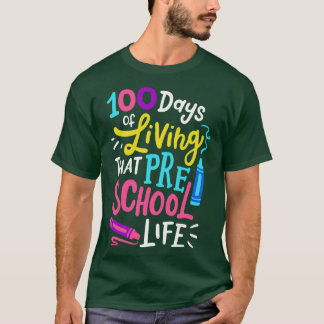 100 Days of School Preschool T-Shirt