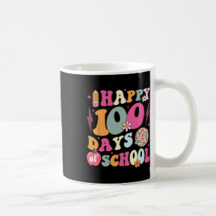 100 Days Of School Retro Disco 100th Day Of School Coffee Mug