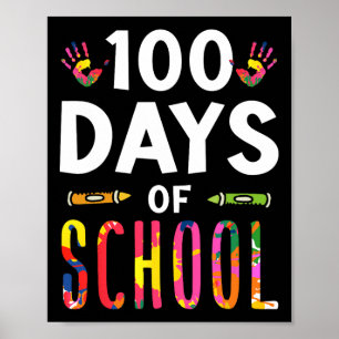 100 Days Of School Sayings Cute Team Sweet Poster