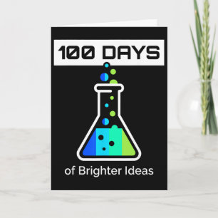 100 Days Of School Science Card