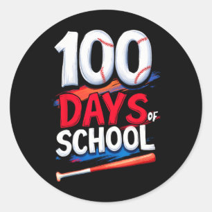 100 Days Of School Sell Kids Classic Round Sticker