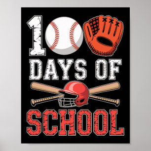 100 Days Of School Sell Player Teacher Student Poster