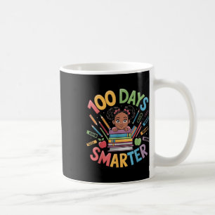 100 Days Of School Shirt Afro Girl Kids 100th Day Coffee Mug