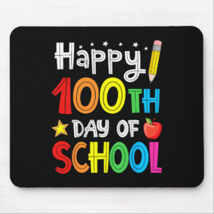 100 Days Of School Shirt For Kids Teachers 100 Day Mouse Pad