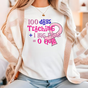 100 days of school shirt, Gift for Teacher, Cancer Tri-Blend Shirt