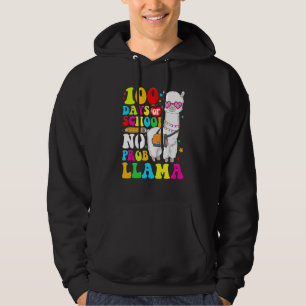100 Days Of School Shirt No Probllama Llama 100th