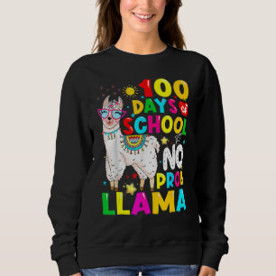 100 Days Of School Shirt No Probllama Llama 100th