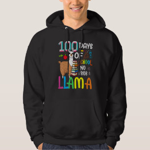100 Days Of School Shirt No Probllama Llama 100th