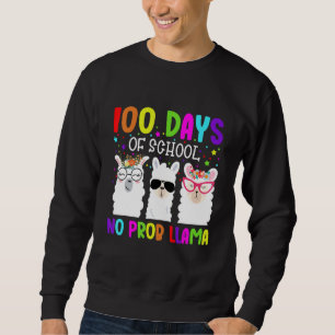 100 Days of School Shirt No Probllama Llama Teache