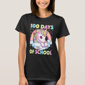 100 Days Of School Shirt Unicorn 100 Days Smarter