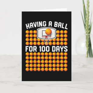 100 Days Of School Sketll 100th Day Teacher Boys Card