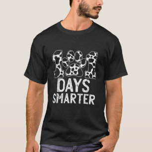 100 Days Of School Smarter Dalmatian Teacher Stude T-Shirt