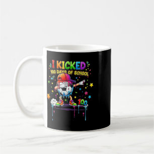 100 Days Of School Soccer Drip Kids Boys Funny 100 Coffee Mug