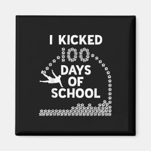 100 Days Of School Soccer Kids 100th Day Of Magnet