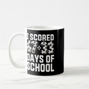 100 Days Of School Soccer Scored Six Seven 67+33 D Coffee Mug