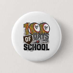 100 Days Of School Softbyll, Teacher 100th Day Of 6 Cm Round Badge