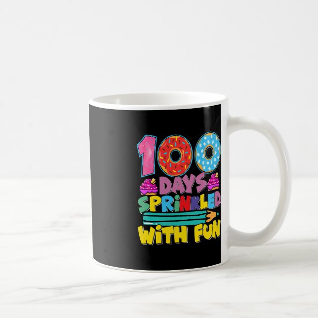 100 Days Of School Sprinkled With Fun Cute Cupcake Coffee Mug (Right)