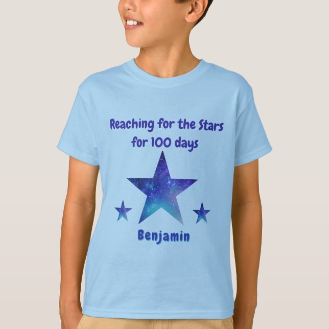 100 Days of School Star Milestone T-Shirt (Front)