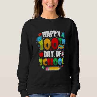 100 Days Of School Students Teachers 2023 Boys Gir Sweatshirt