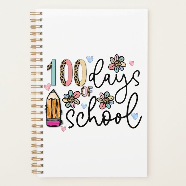 100 days of school sublimation planner (Front)