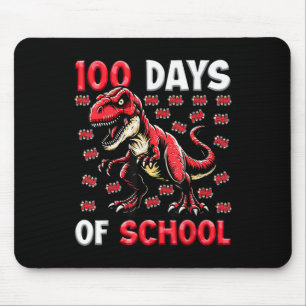 100 Days Of School T-rex Kids Boys 100th Day Of Mouse Pad