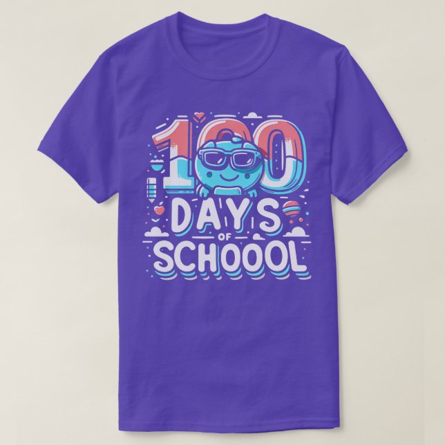 100 Days of School T-Shirt (Design Front)