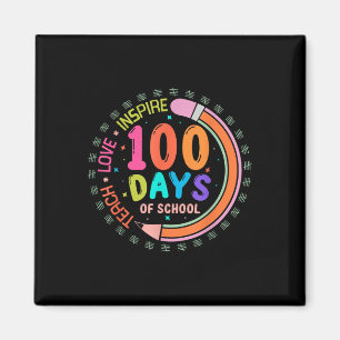 100 Days Of School Teacher 100th Day Coquette Magnet