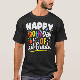 100 Days Of School Teacher 100th Day Of 3rd Grad T-Shirt