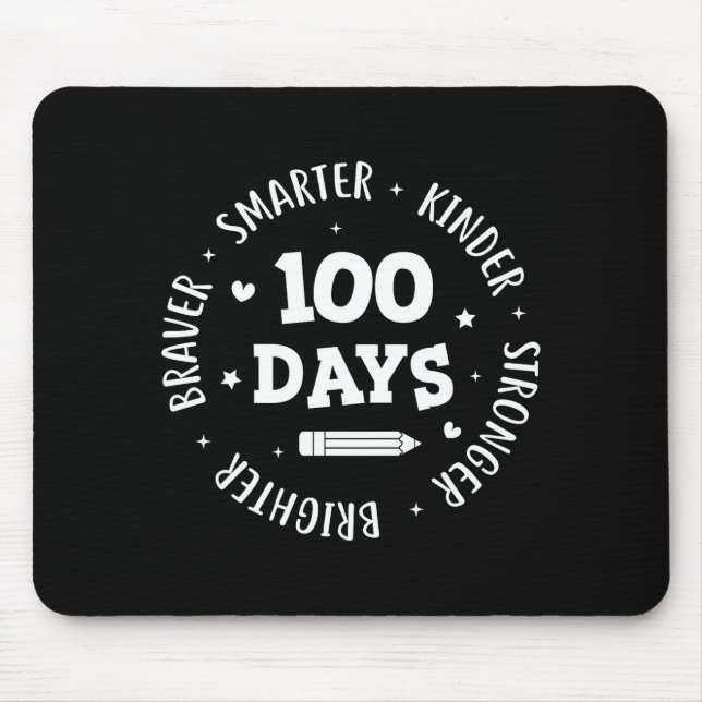 100 Days Of School Teacher 100th Day Of School Sma Mouse Pad (Front)