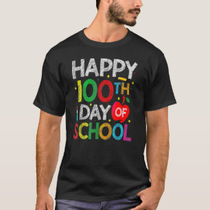 100 Days Of School Teacher And Kids Happy 100th Da T-Shirt