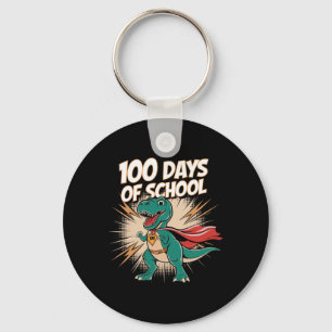 100 Days Of School Teacher Dido Hero 100th Day Of  Key Ring