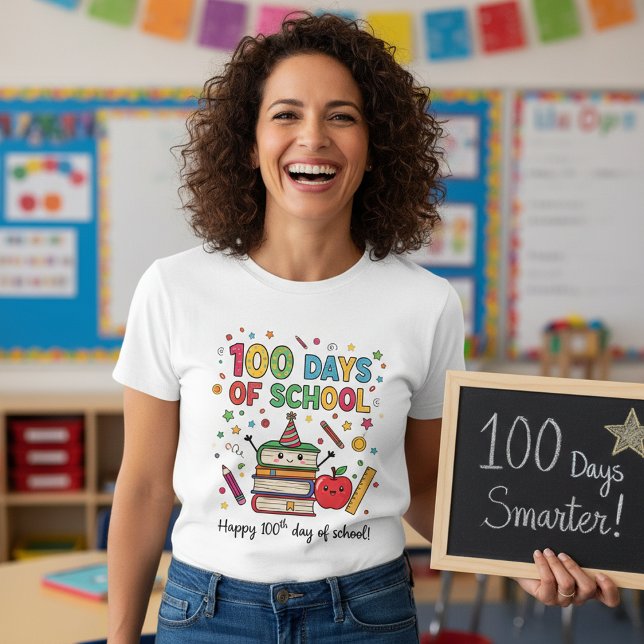 100 Days of School Teacher,Gift Celebrating 100th T-Shirt (Creator Uploaded)