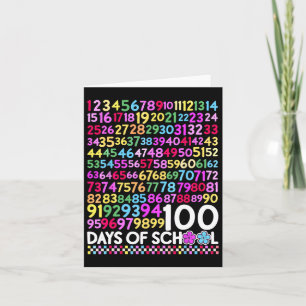 100 Days Of School Teacher Kid 100th Day Math Numb Card