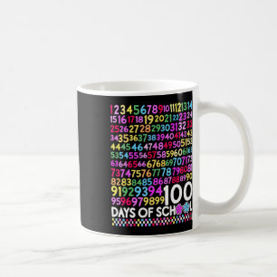 100 Days Of School Teacher Kid 100th Day Math Numb Coffee Mug