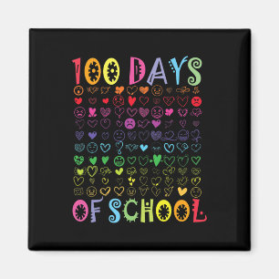 100 Days Of School Teacher Kids Student Boy Girl 1 Magnet